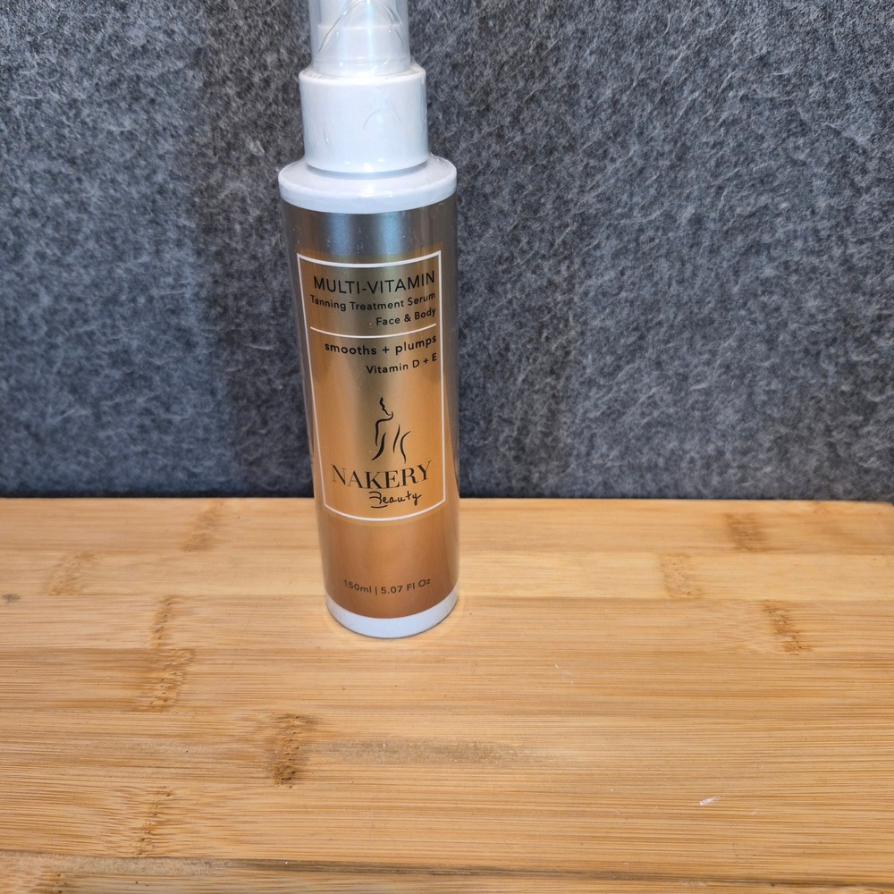 Nakery Beauty Multivitamin Tanning Treatment Serum Face & Body 5.07oz Sealed